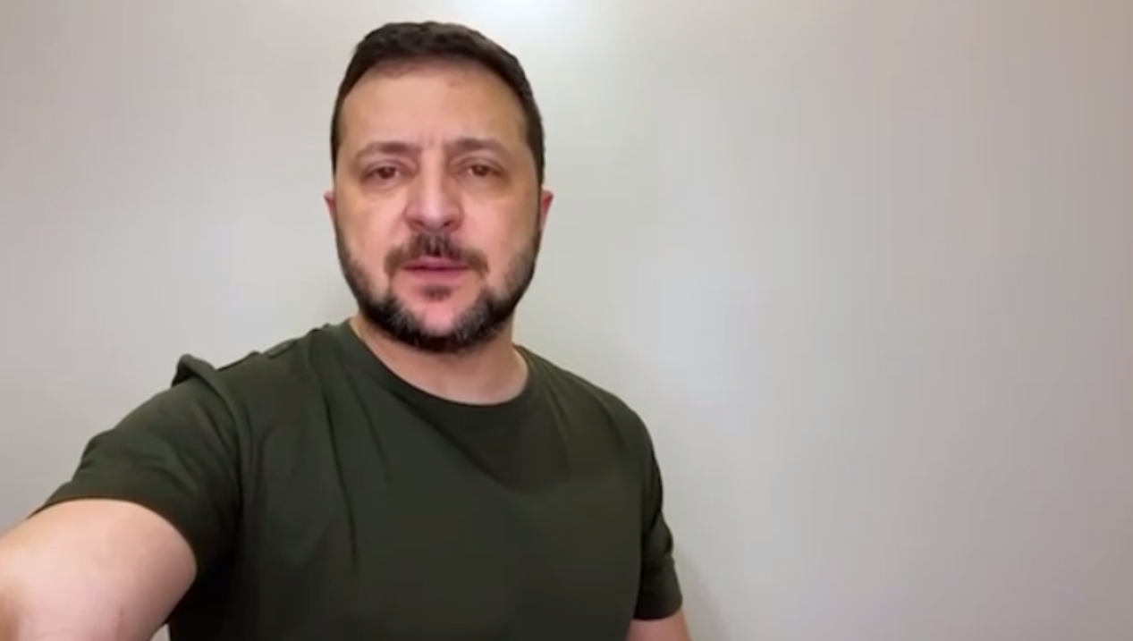 Зеленский записал новое обращение. Скриншот видео